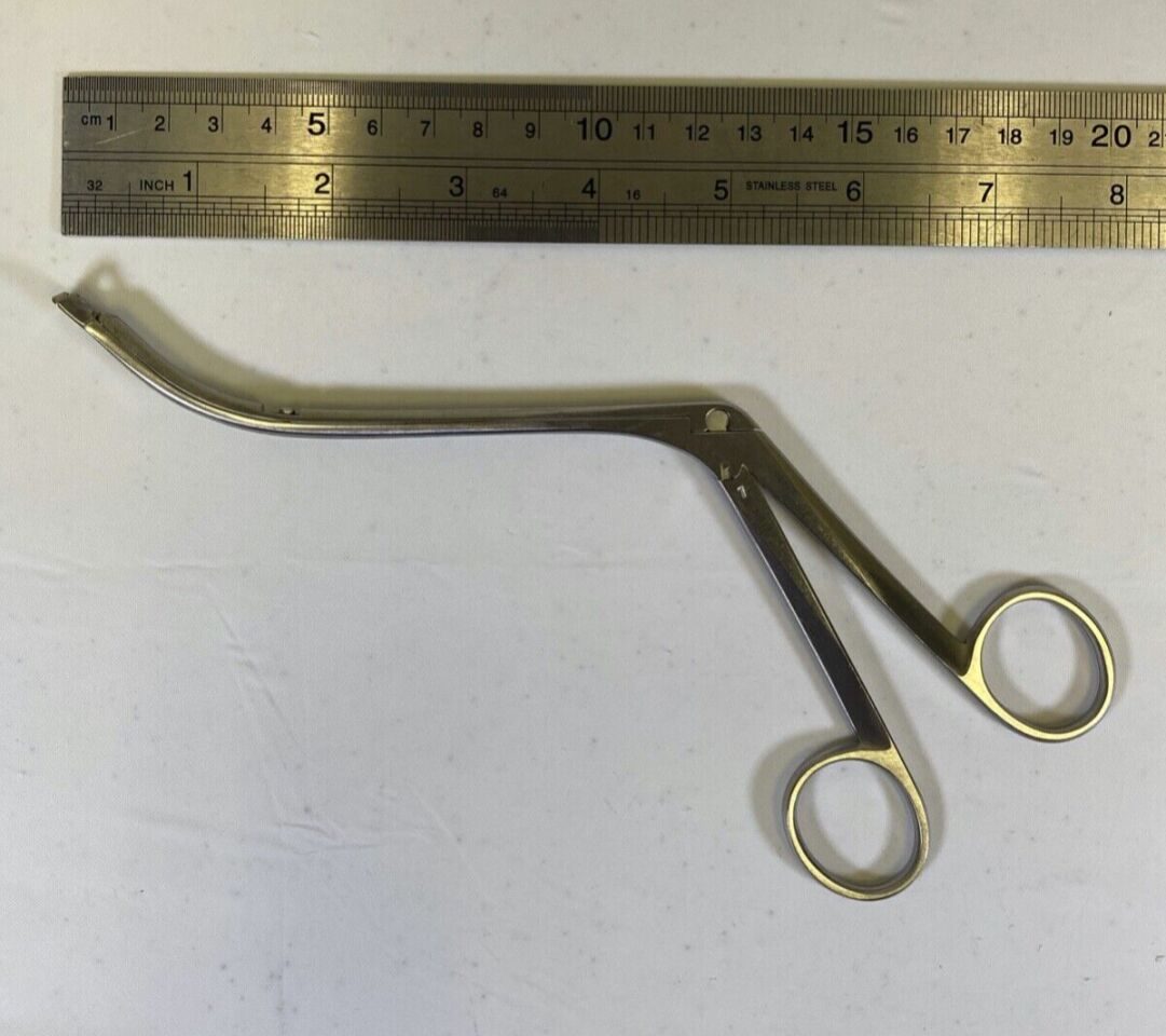 KARL STORZ N6177 Size 1 Curved Up 7mm Triangular Basket 120mm WL Ronis Adenoid Punch Forcep — photo 8