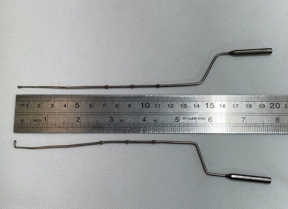 AZTEC SURGICAL  Set of 4 8" Malleable Bayonet Ball Probe Set ENT Neuro Orthopedic — photo 11