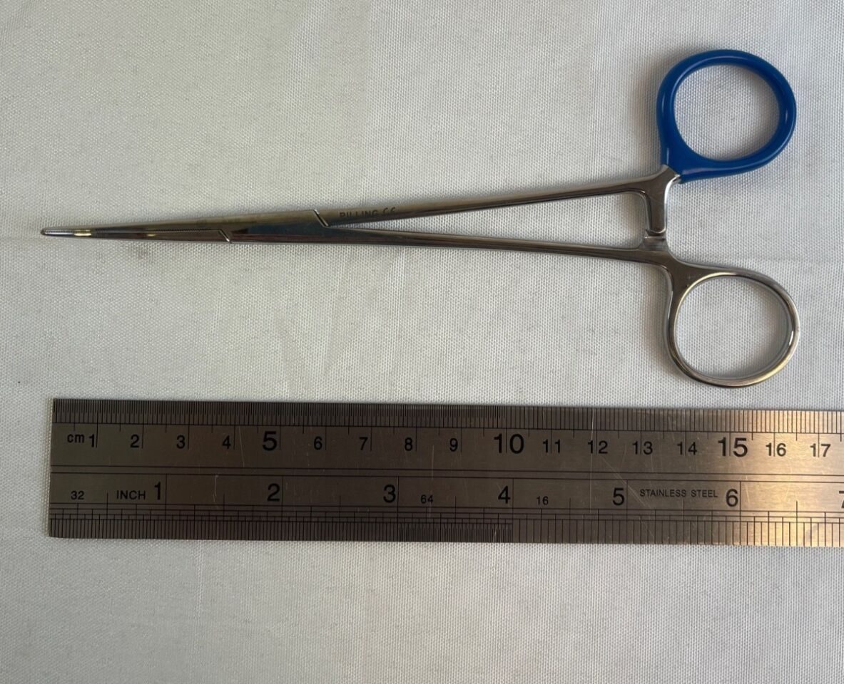 PILLING 477110 Lot of 5 Coller Hemostatic Forcep Curved 38mm x 1.8mm Tip L: 6.5" — photo 5