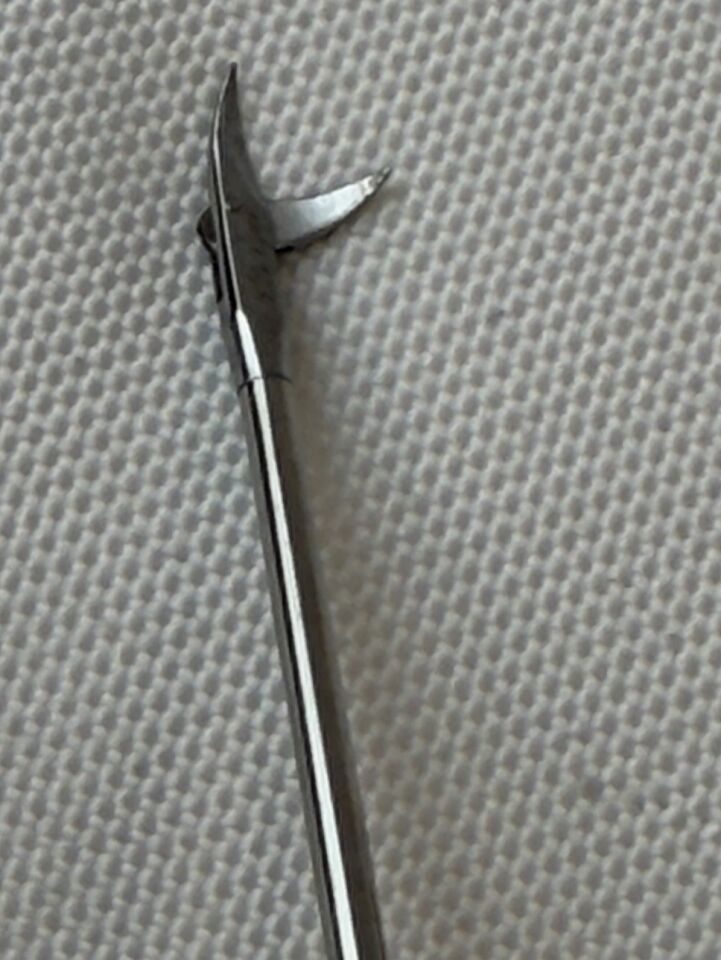 PILLING 50-6816 Right Angle Curved Blade 9" Feder Ossoff Micro Laryngeal Scissor — photo 7