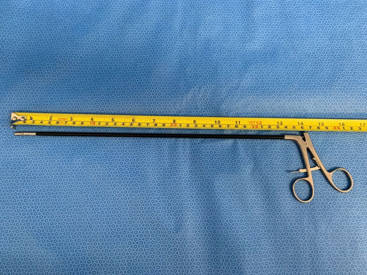 JARIT 600-100 Laparoscopic Double Action Grasper 5mm X 32cm Ratcheting Insulated — photo 8
