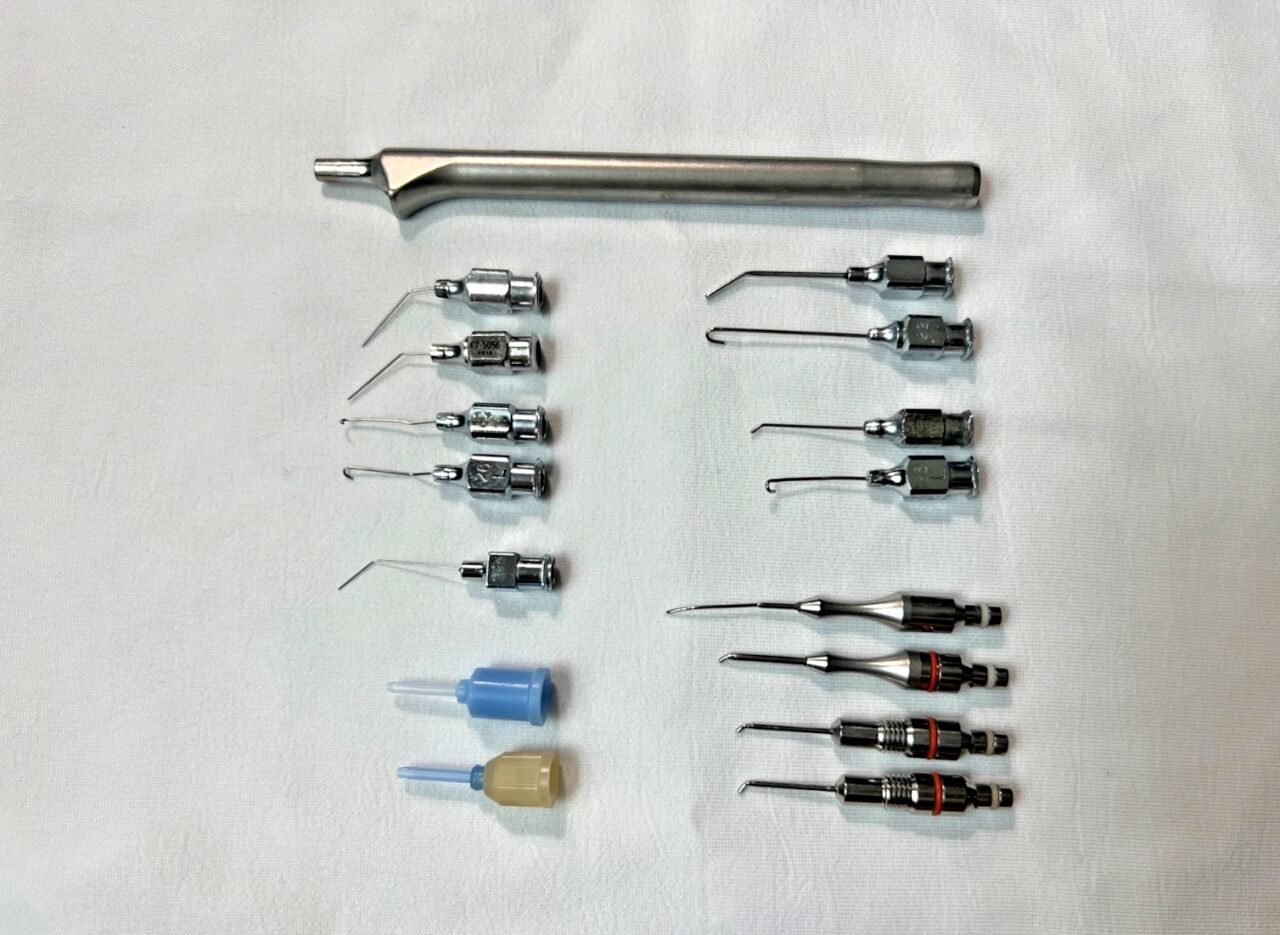 Lot of 16 Ophthalmic Irrigation/Aspiration Handpiece, Gauges & Accessories