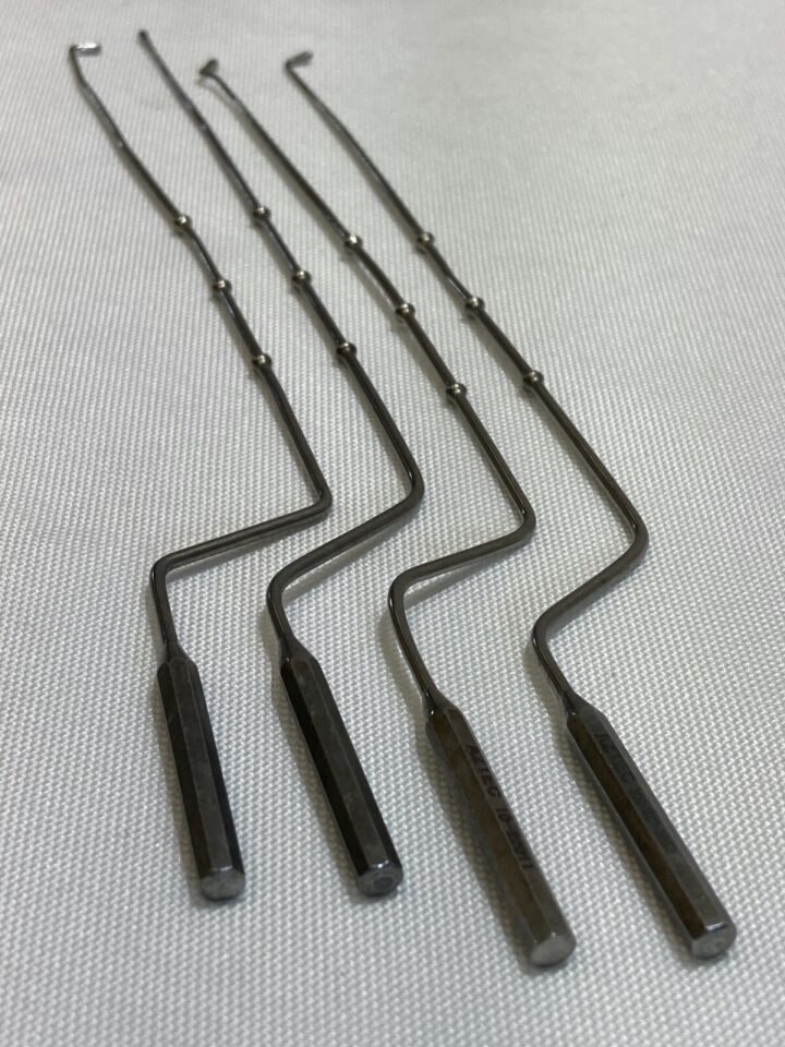 AZTEC SURGICAL  Set of 4 8" Malleable Bayonet Ball Probe Set ENT Neuro Orthopedic — photo 7