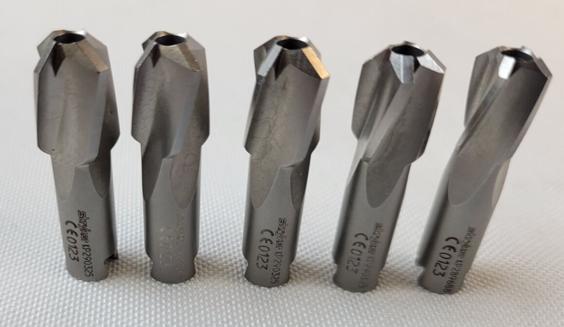 STRYKER Set of 5 9.0, 10.0, 10.5, 11.0, 11.5 Surgical End Mills — photo 4