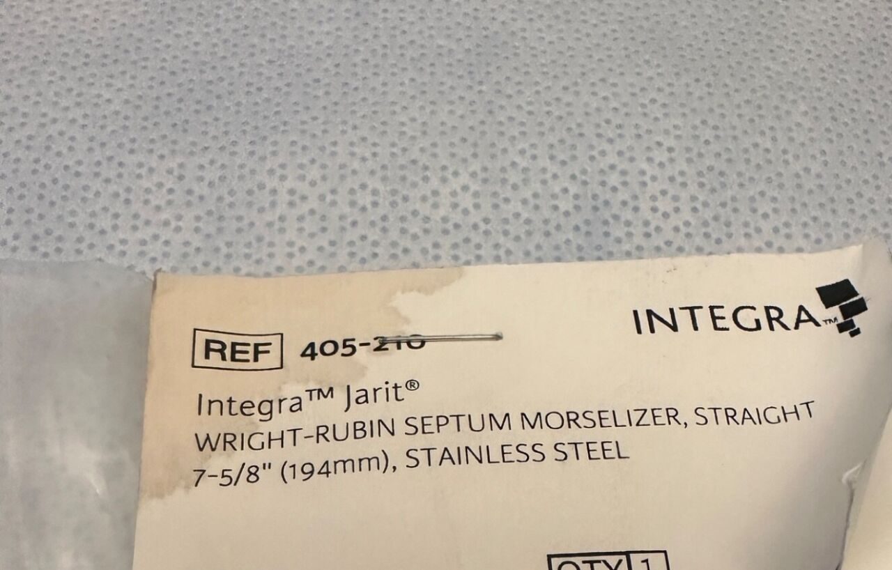 INTEGRA 405-210 Wright-Rubin Septum Morselizer Straight 7-5/8" — photo 4
