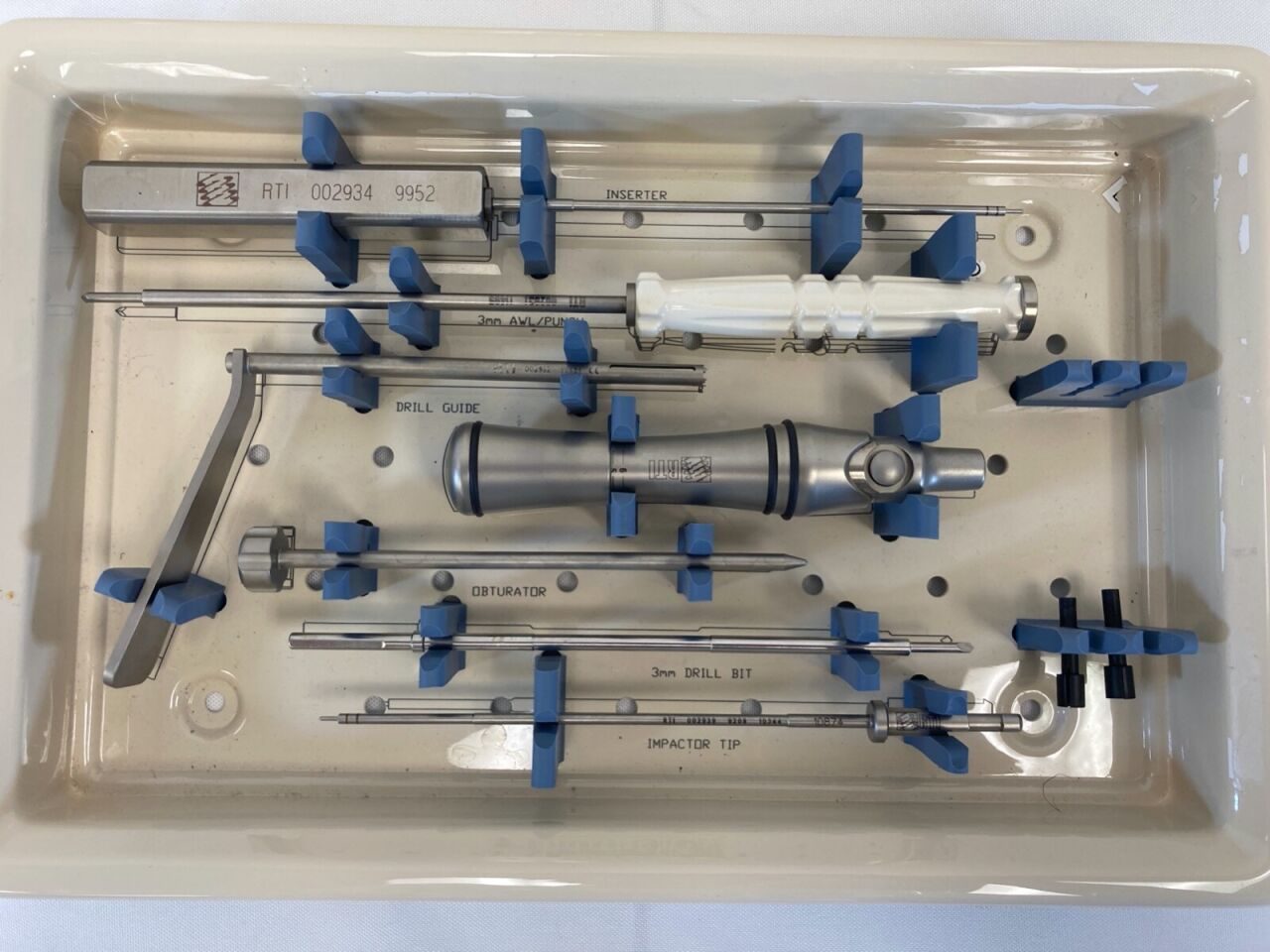 REGENERATION TECHNOLOGIES 002937 AlloAnchor RC Instrument Set Arthroscopy — photo 2
