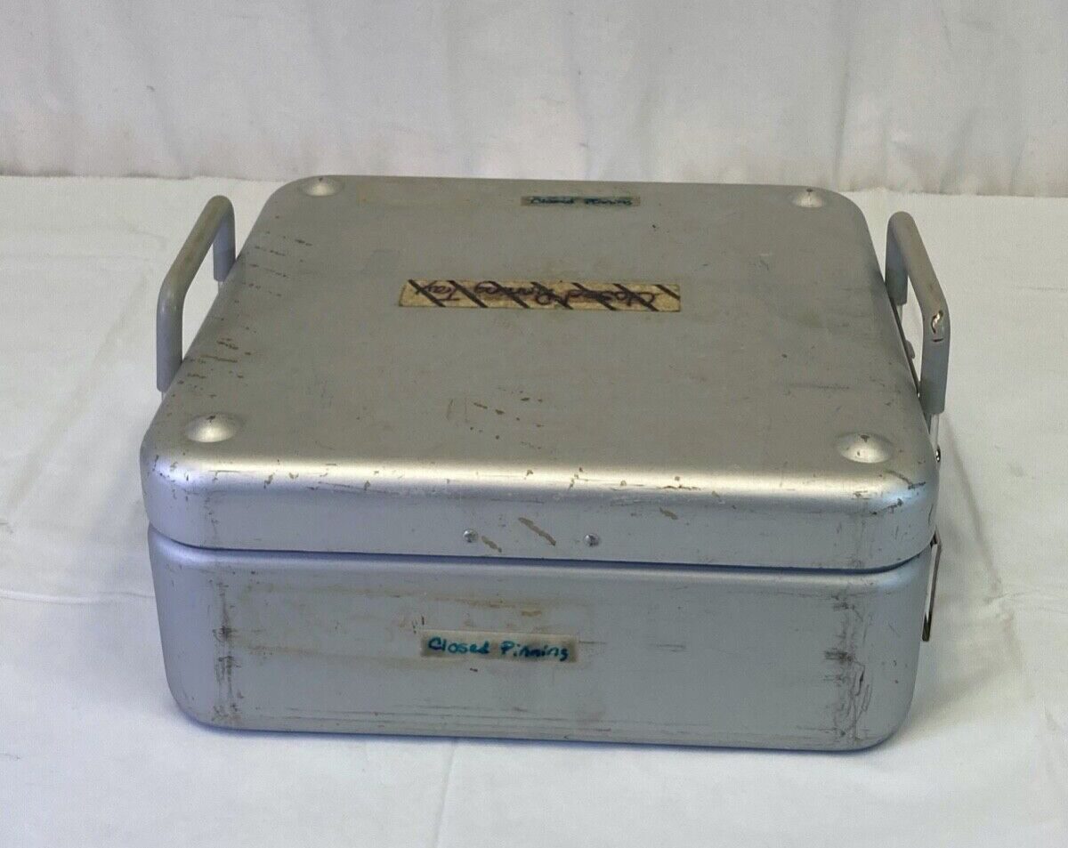 VARIOUS  16 Piece Konig Zimmer Closed Pinning Tray w Sterilization Case — photo 12