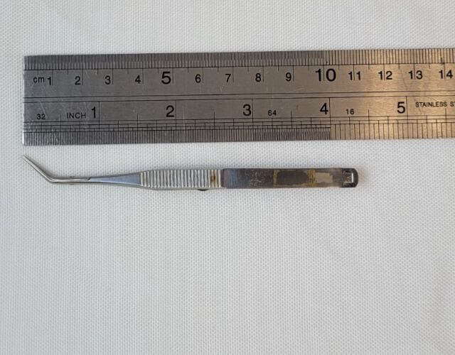 STORZ E3280 Corneal Transplant Eye Scissors, Curved Blades, Ophthalmology — photo 9