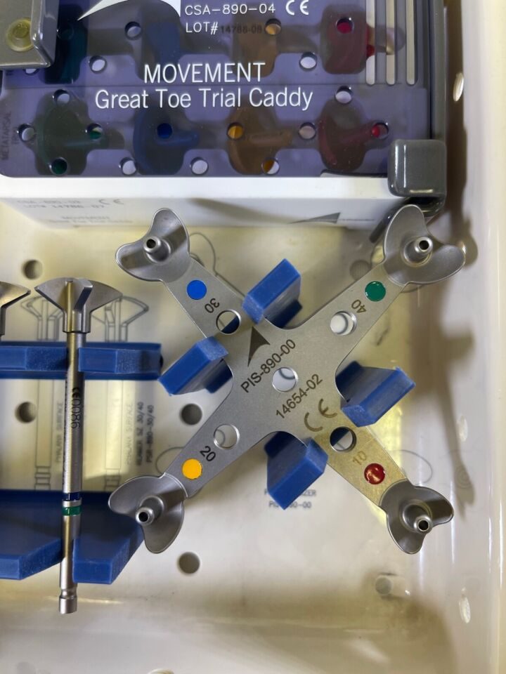 ASCENSION ORTHOPEDICS CSA-890-02 MOVEMENT Great Toe System w/ Sterilization Case — photo 9