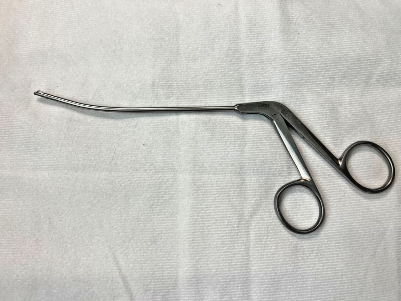 R. WOLF 8404.053 Up Curved Punch Forceps Serrated 3.4mm X 6" Length — photo 1
