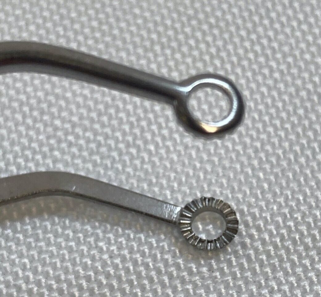 AESCULAP BD765 Hunt Tumor Forceps Angled 5mm Serrated Ring Jaws 200mm Length — photo 4