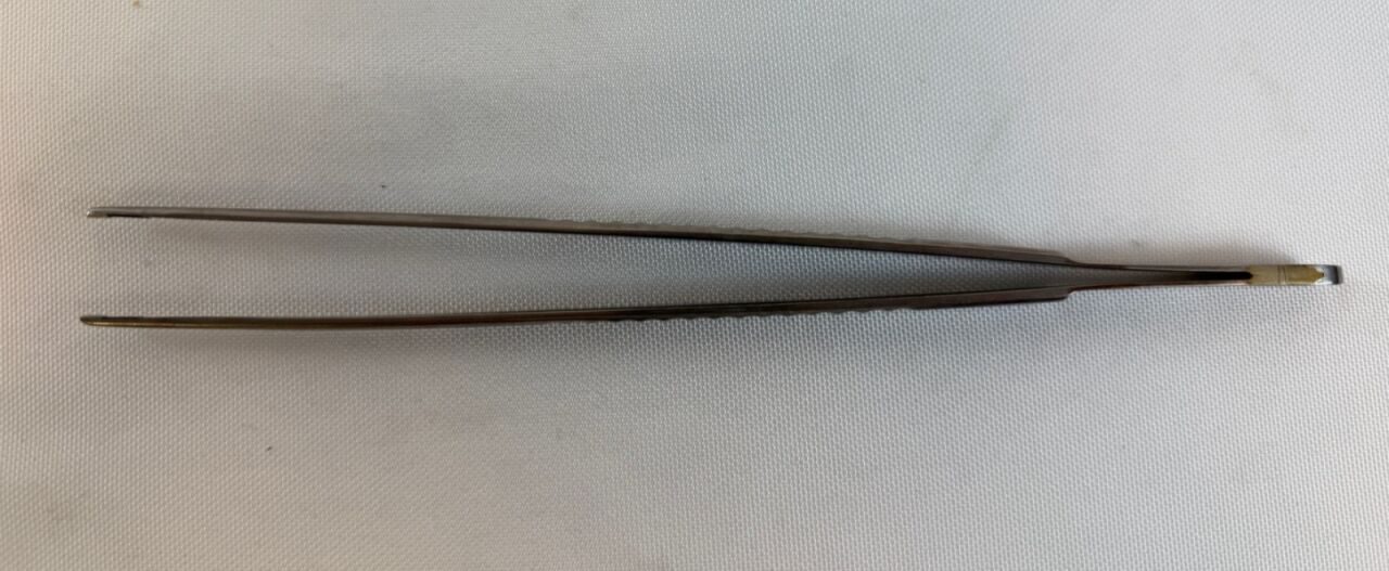SONTEC 2200-100 DeBakey Needle Pulling Forceps T/C Serrated 2mm x 8"