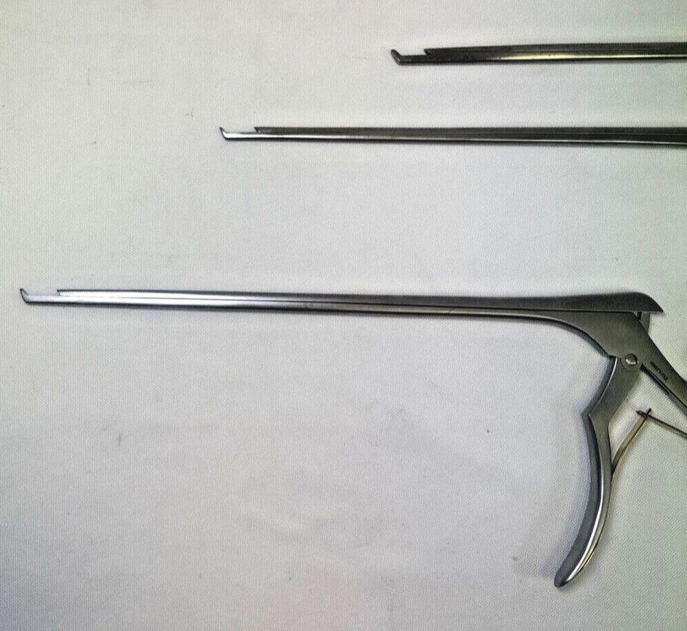 V. MUELLER NL4071-112 113 114 40deg 2-4mm 11.5" Set of 3 Cervical Kerrison Rongeur — photo 9