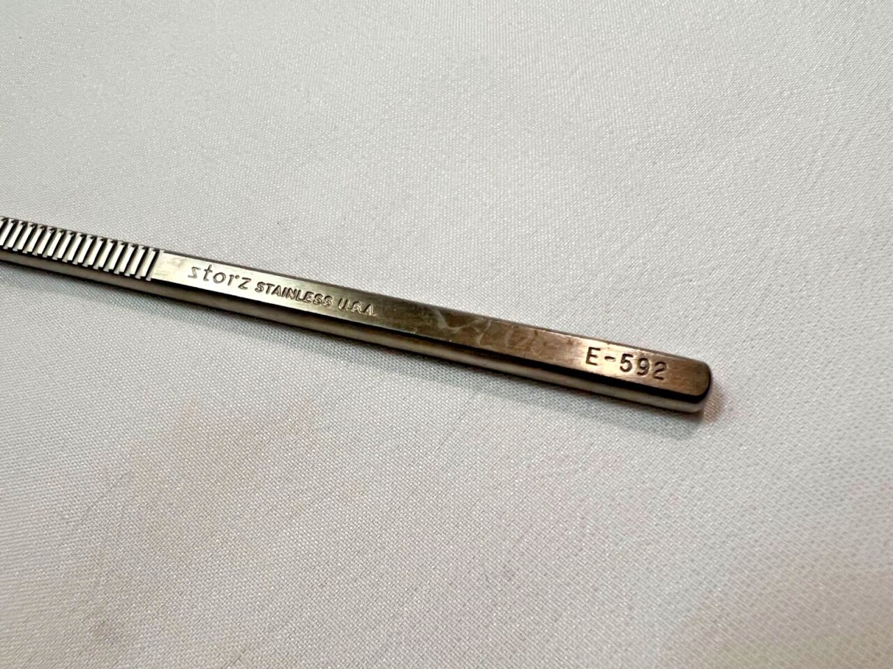 KARL STORZ E-592 Ophthalmic Graefe Strabismus Muscle Hook Flattened 9mm X 5.5" Length — photo 3