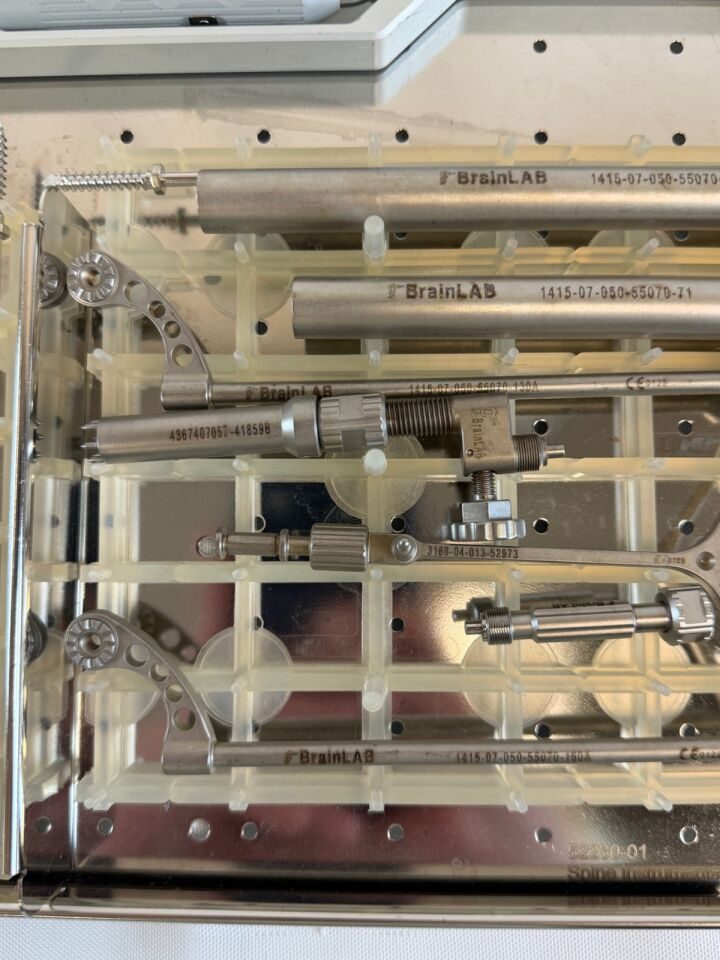 BRAINLAB Various 13 Piece Naviaged Instrument Set w/ Sterilization Tray — photo 4
