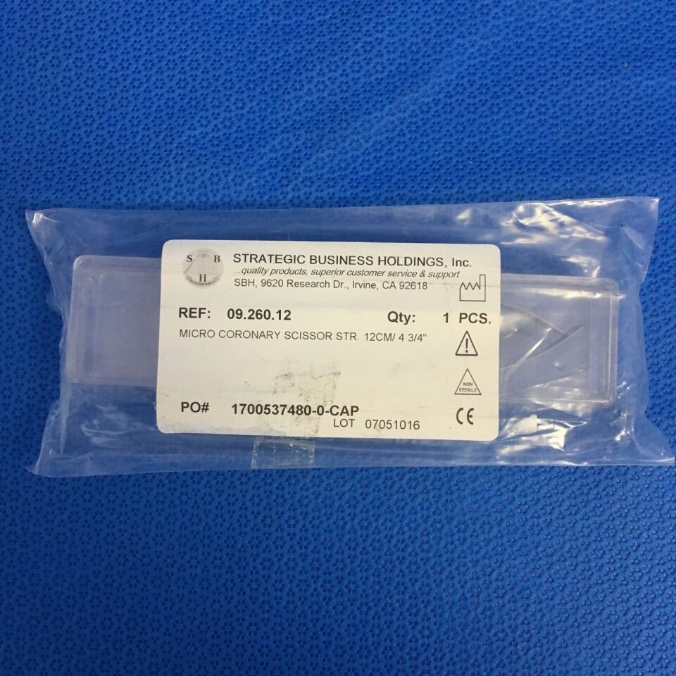 STRATEGIC BUSINESS HOLDINGS INC. 09.260.12 Micro Coronary Scissor 12cm/4.47" — photo 1