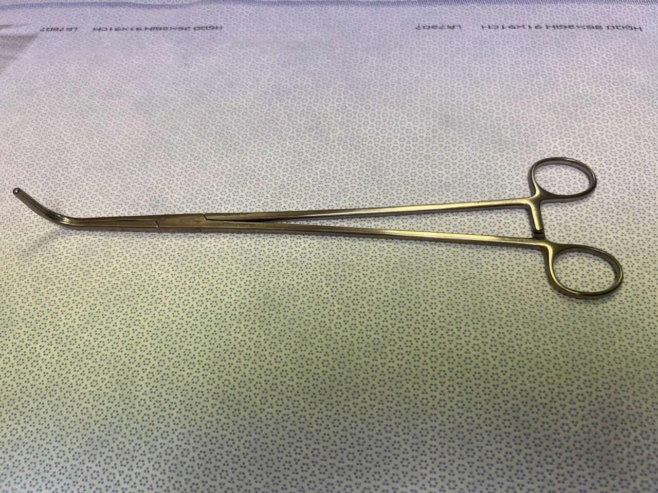 JARIT 305-395 Longitudinal Harrington-Mixter Forcep 12-1/4" Cross Serrated Tips