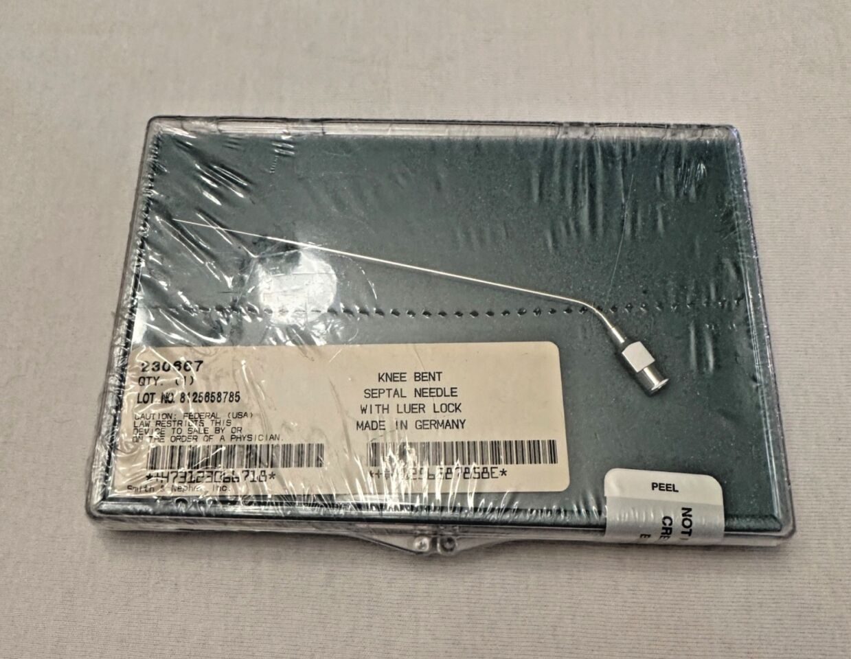 SMITH & NEPHEW 230667 w/ Luer Lock Knee Bent Septal Needle