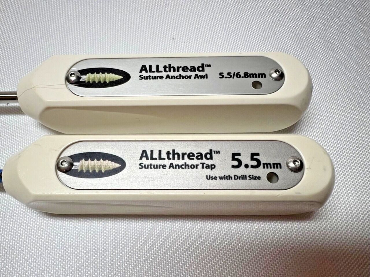 BIOMET 905955 & 905958 Allthread Suture Anchor Awl 5.5/6.8mm & Anchor Tap 5.5mm — photo 4
