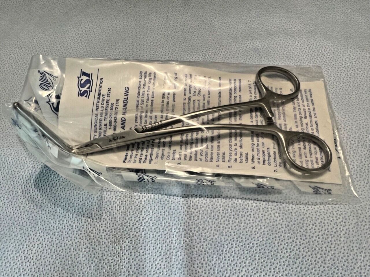 SYMMETRY SURGICAL 55-6035 DeBakey Aorta Clamp 90deg X 50mm Jaws 7-1/4" Length — photo 1