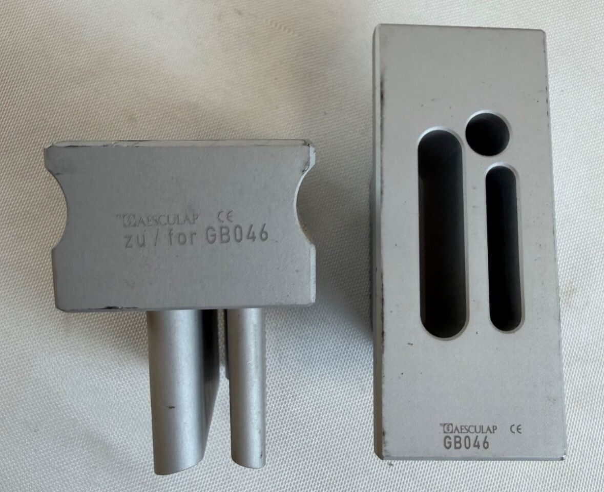 AESCULAP GB040 Manual Bone Mill & Accessories w/ Sterilization Tray — photo 6