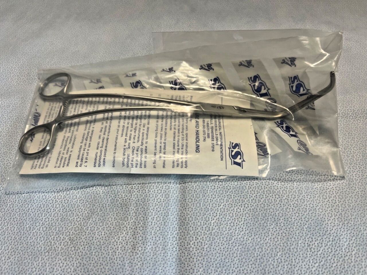 SYMMETRY SURGICAL 55-6046 DeBakey Tangential Occlusion Clamp #4 10-1/2" Length