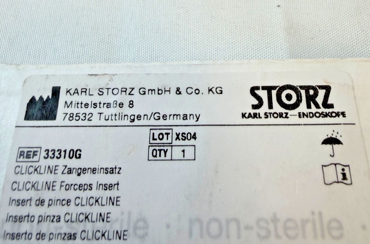KARL STORZ 33310G Clickline Forcep Insert 2x4 Teeth Double-Action Jaws 5mmX36cm — photo 2