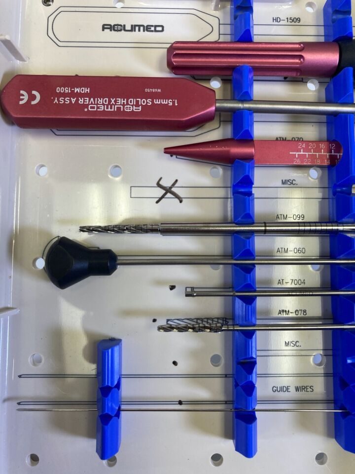 ACUMED ATM-031 Mini Acutrak Instrument Set w/ Sterilization Case — photo 4
