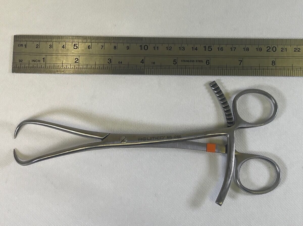 ACUMED MS-1280 Bone Reduction Forceps 8" Sharp Points — photo 7