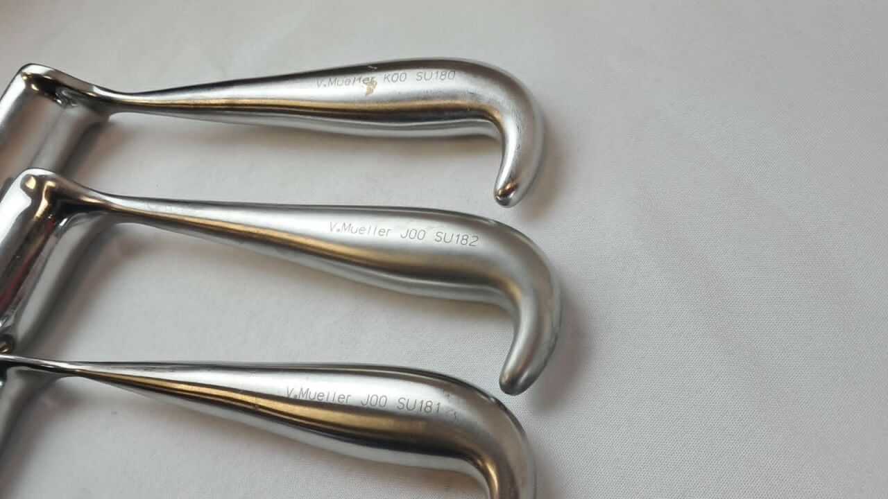 V. MUELLER SU180 SU181 & SU182 3Pc Set of Hill-Ferguson Rectal Retractors — photo 5