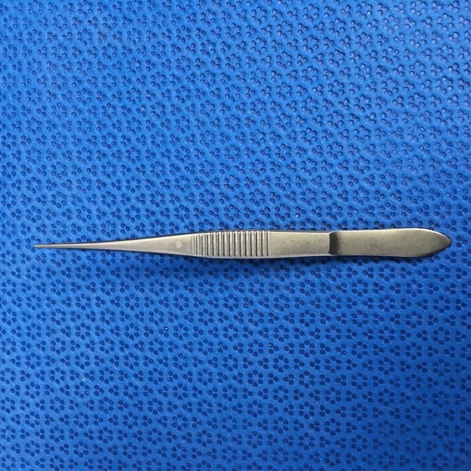 AESCULAP BD500R Delicate Tissue Forcep 1X2 Teeth 100MM — photo 3