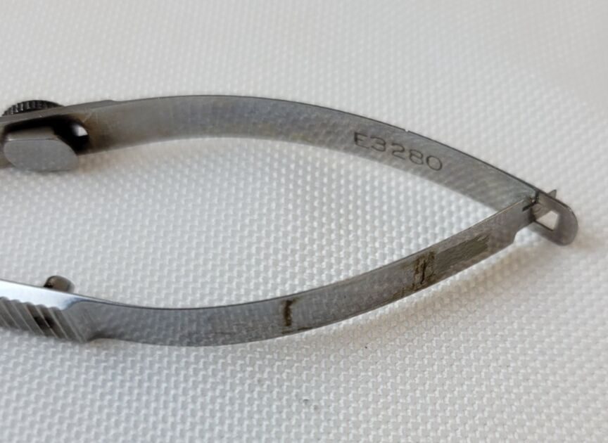 STORZ E3280 Corneal Transplant Eye Scissors, Curved Blades, Ophthalmology — photo 4
