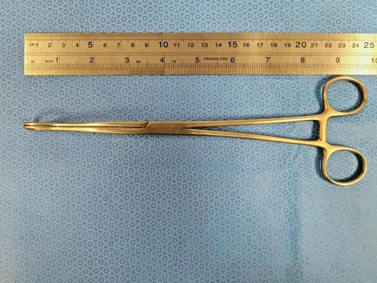V. MUELLER GL660 Foerster Sponge Forcep Curved Serrated Tip 9-5/8" — photo 5