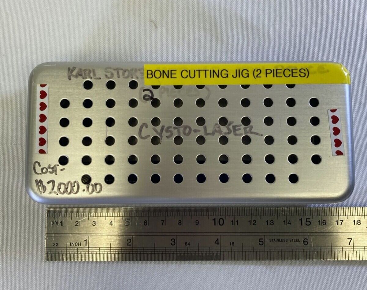 Bone Cutting Jig 5mm Thumbscrew w/ Sterilization Case — photo 9