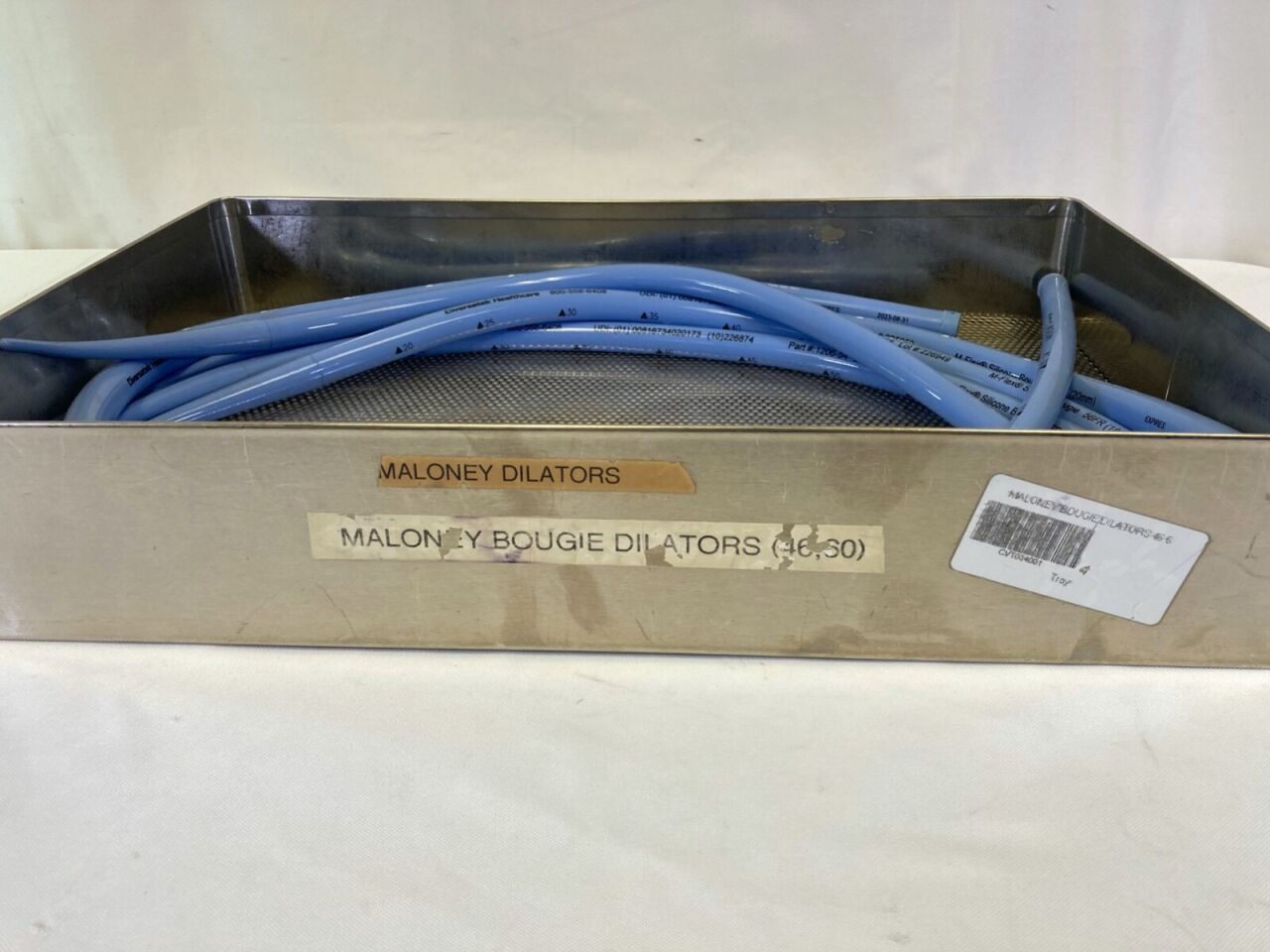 MEDOVATIONS 60FR-50Fr M-Flex Blue Silicone Maloney Tapered Esophageal Bougie Set — photo 2