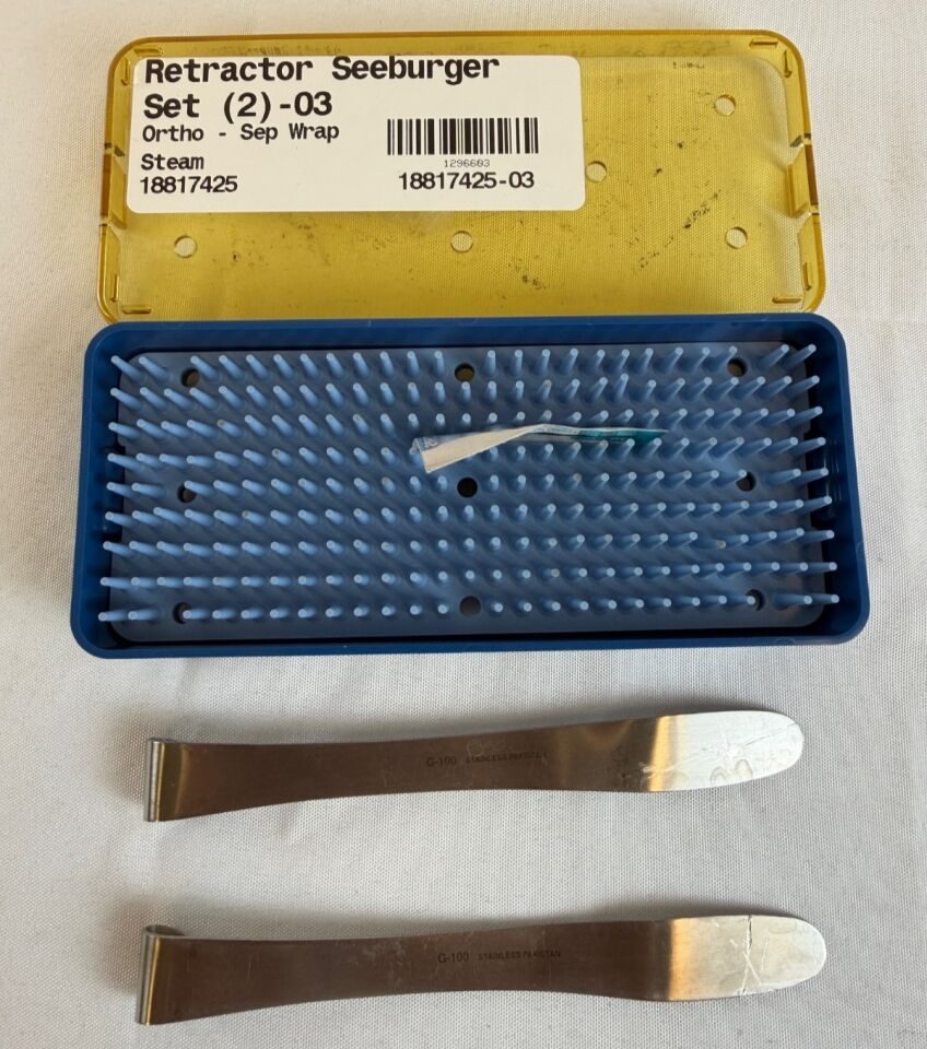 MEDSURG G-100 Seeburger Malleable Retractors w/ Case — photo 2