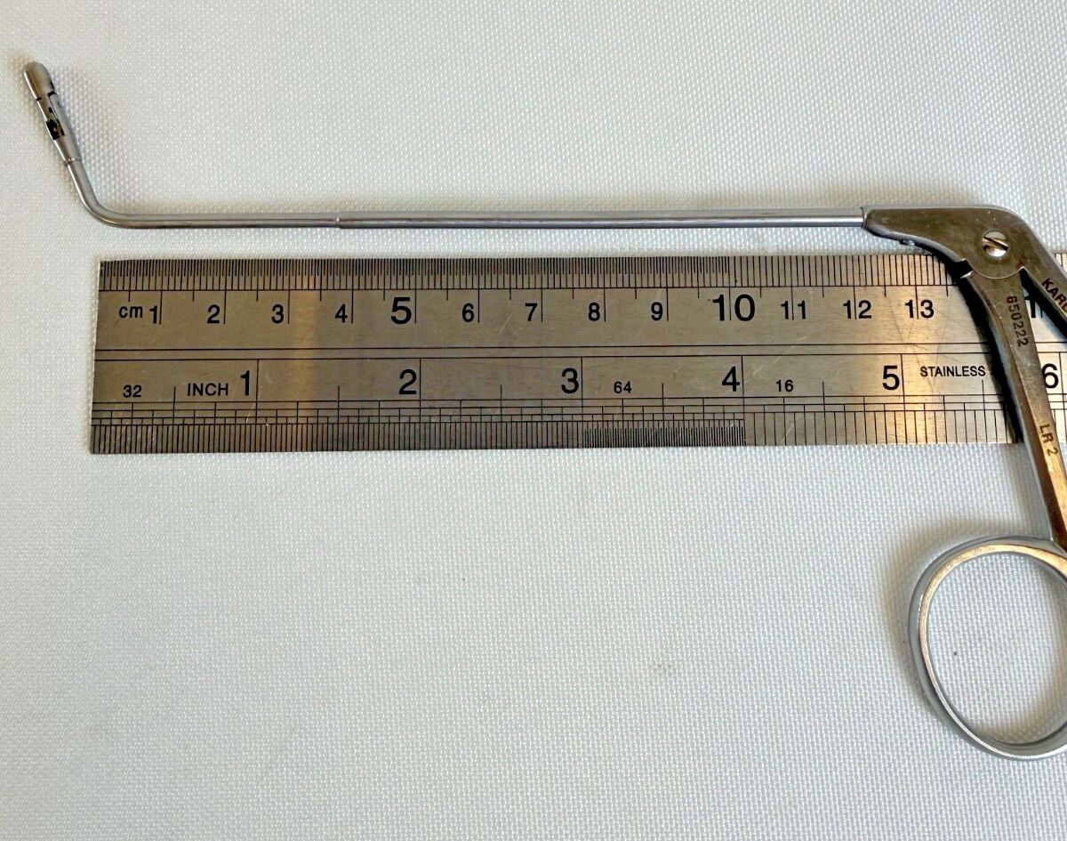 KARL STORZ 650222 Double Spoon Forceps Horizontal Opening 70° Upturned 13cm — photo 8