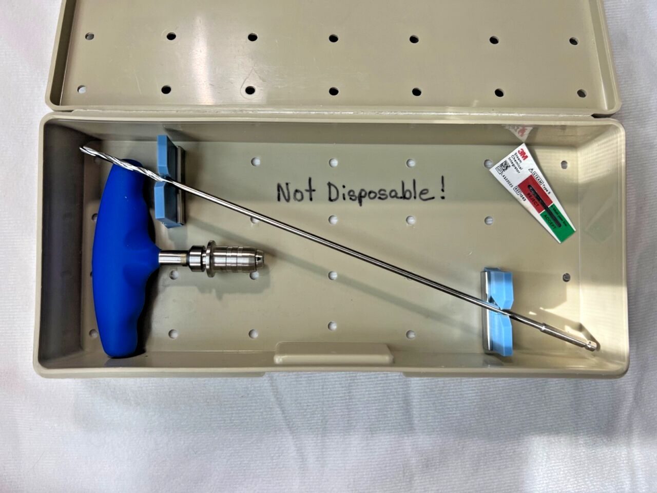 UNIQUE SURGICAL T19-095-AO-K20 QC T-Handle w/ 3.2mm Drill — photo 1
