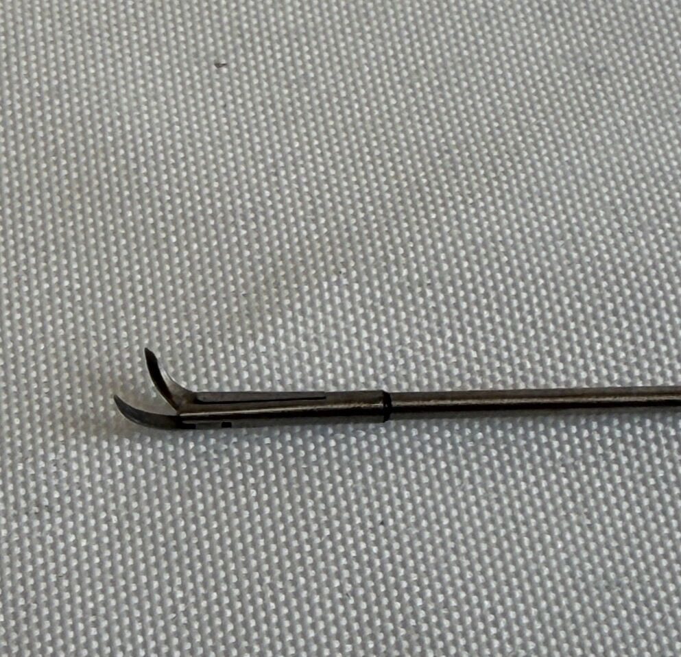 RICHARDS 55-0348 Micro Scissors Sharp Curve Left Forceps 3.5" Shaft ENT — photo 3