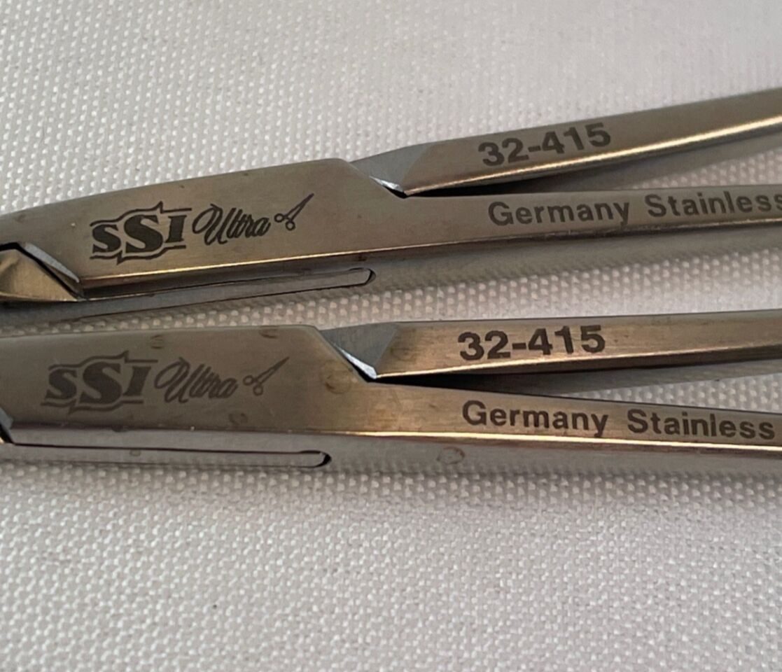 SSI ULTRA 32415 Halsey Needle Holder Smooth T/C Inserts — photo 2