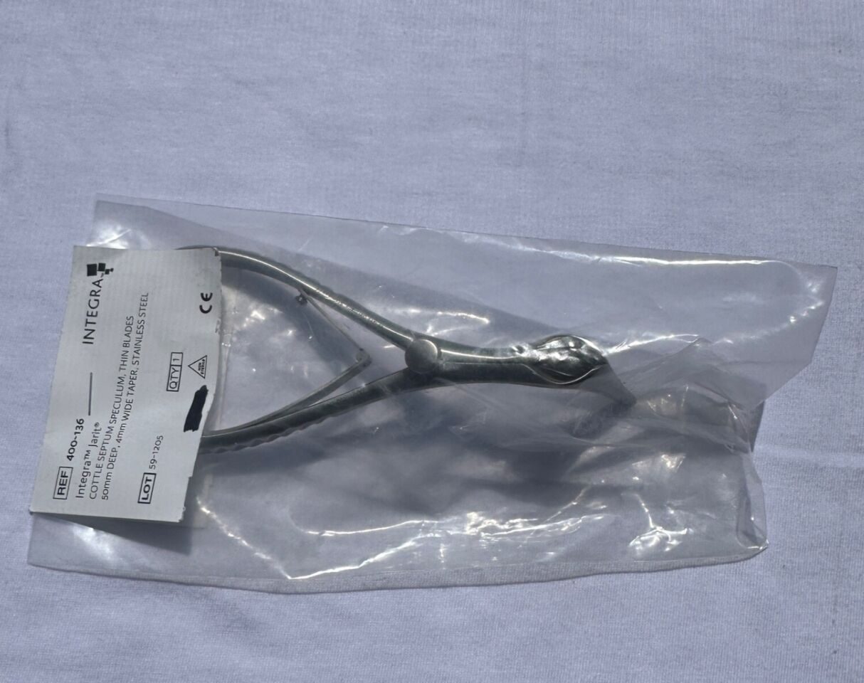 JARIT 400-136 Cottle Septum Speculum Thin Blades 50mm Deep 4mm Wide Taper