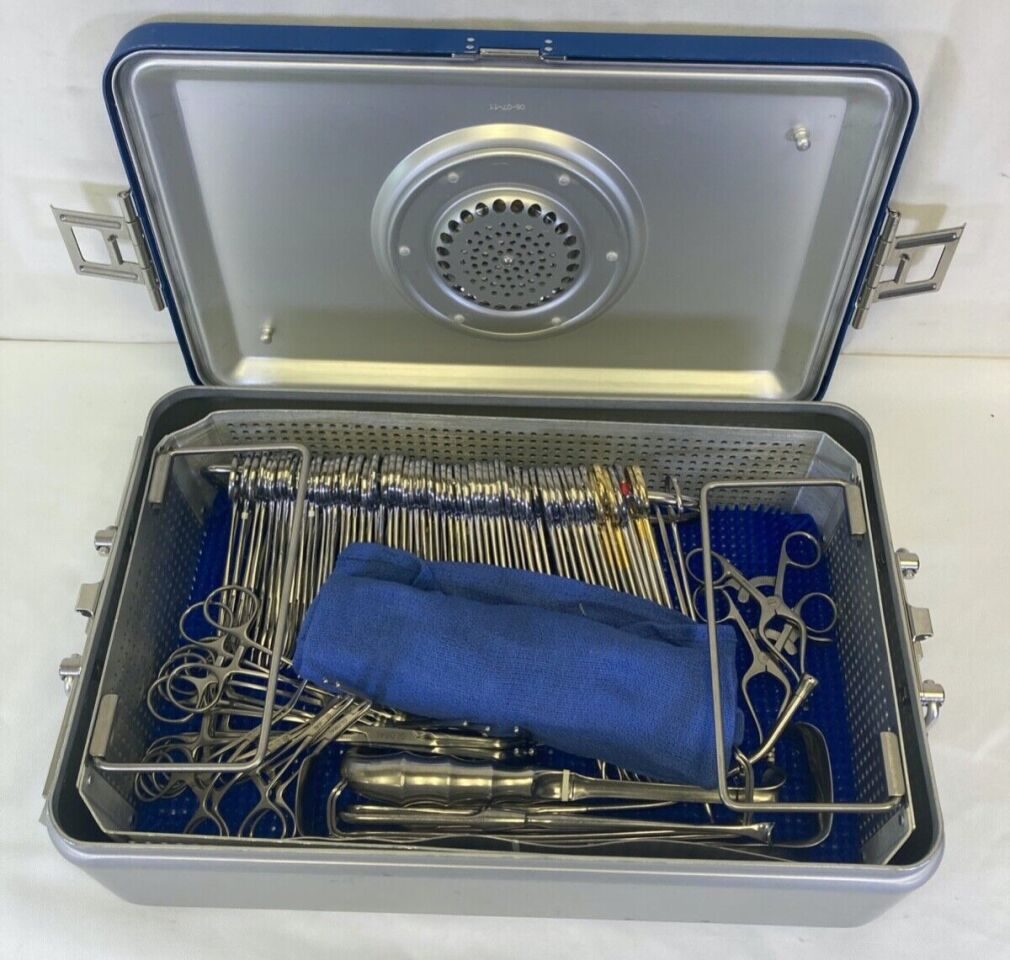PILLING WECK GLOBAL KONIG Major Vascular 89 Piece Weck Global  Tray w/ Sterilization Case CVOR Thoracic — photo 12