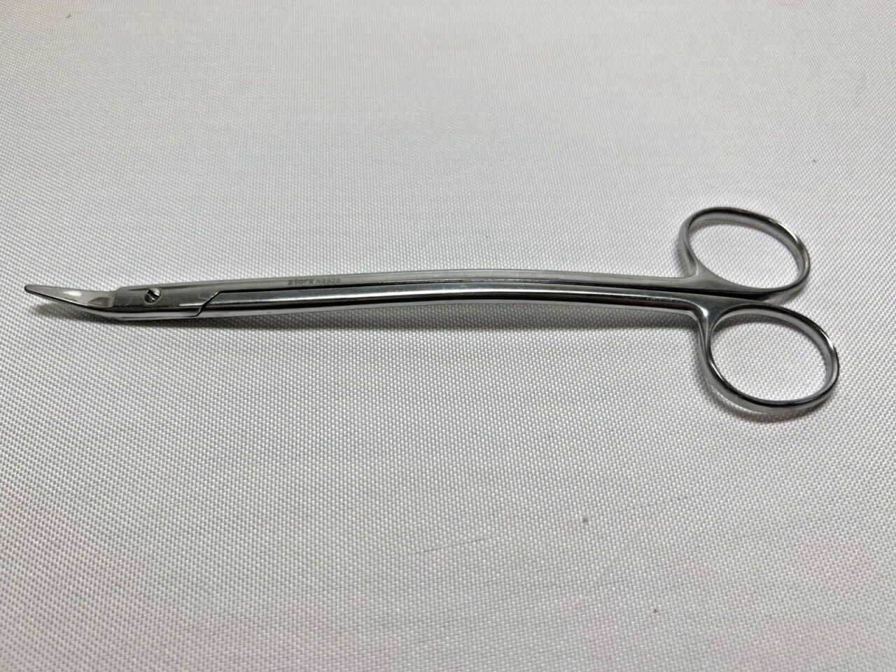 STORZ N6920 Dean Tonsil Scissors Curved Shanks Angled Serrated Blades ENT 7" L