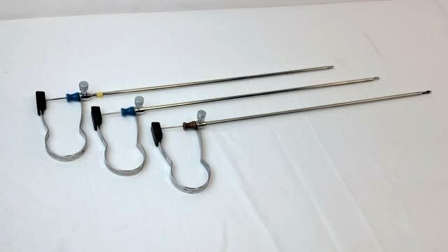 R. WOLF 5mm U-Handle Lot of 3 Laparoscopic Grasping Forceps Set — photo 2