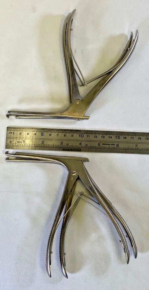 V. MUELLER  Set of 4 Storz ENT Kerrison Rongeurs Bone Punch Sz 0 1 2 3 x 90deg — photo 8