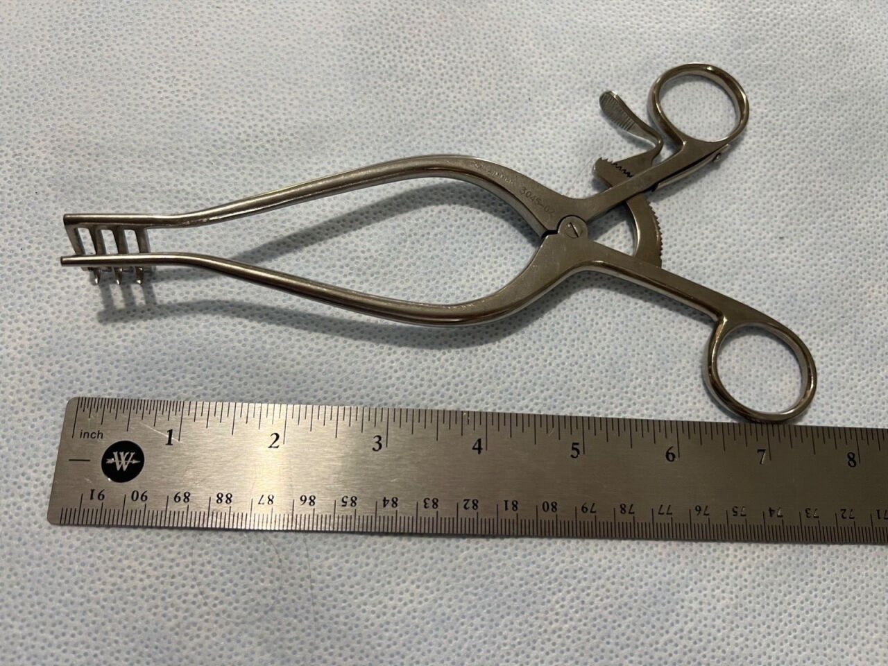 ZIMMER 3045-02 Straight Weitlaner Retractor 3X4 Blunt Prongs 7-1/2" Length — photo 5