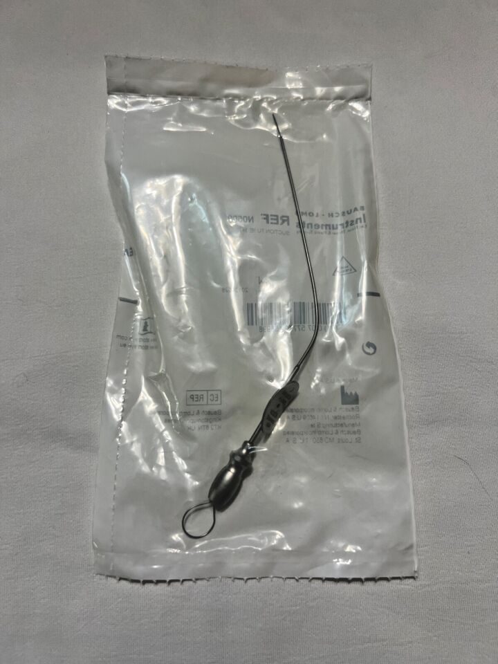 BAUSCH & LOMB N0608 ENT Baron Suction Tube 3FR w/ Thumb Plate & Cutoff 5" Length