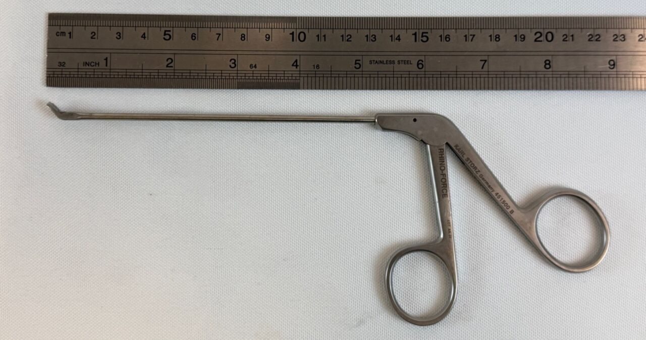 KARL STORZ 451500B Blakesley Rhino Force Size 0 Upturned 45deg 3mm Through Cut ENT — photo 8