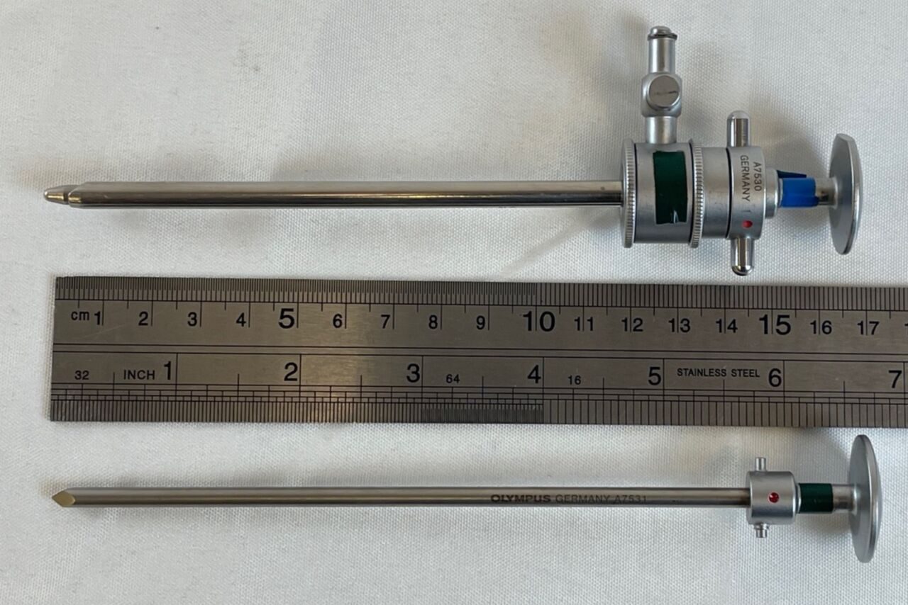 OLYMPUS A7530 4mm Rotating Single Valve Arthroscopic Cannula w/ Both Obturators — photo 7