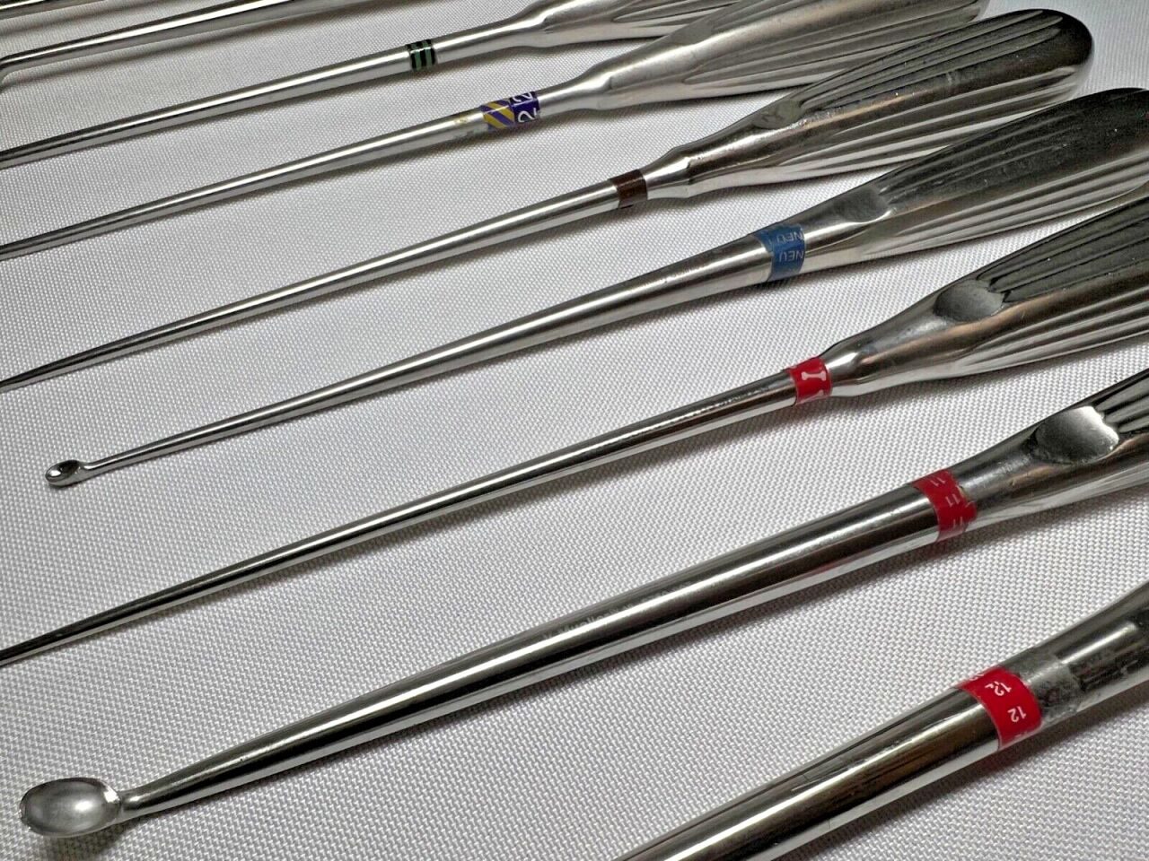 V. MUELLER  Set of 9 Bone Curettes Spinal — photo 4